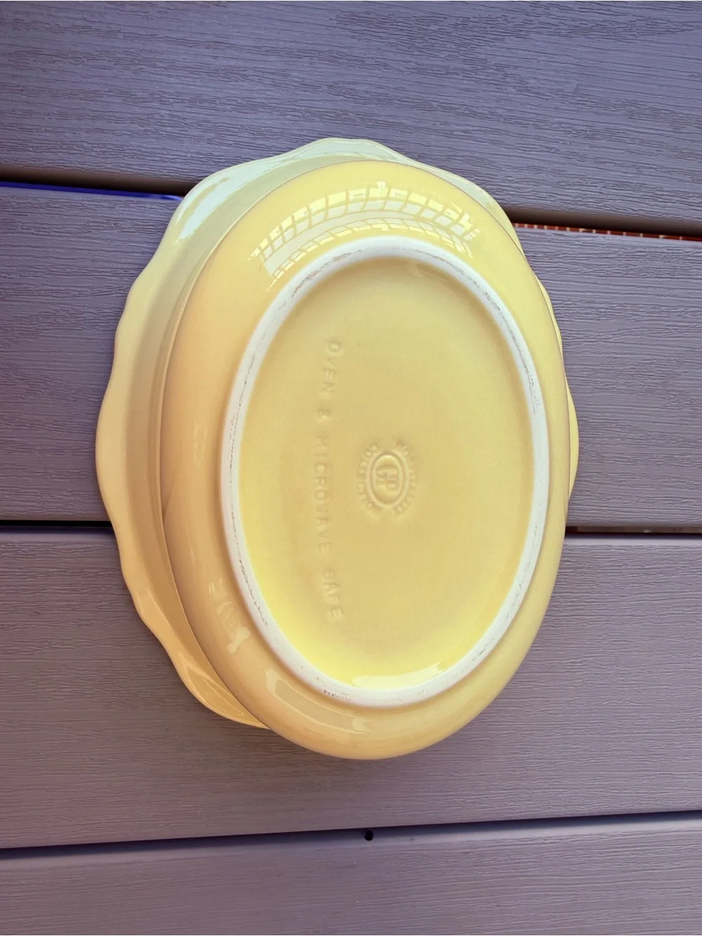 Gail Pittman Hospitality Collection Yellow Oval Serving Bowl